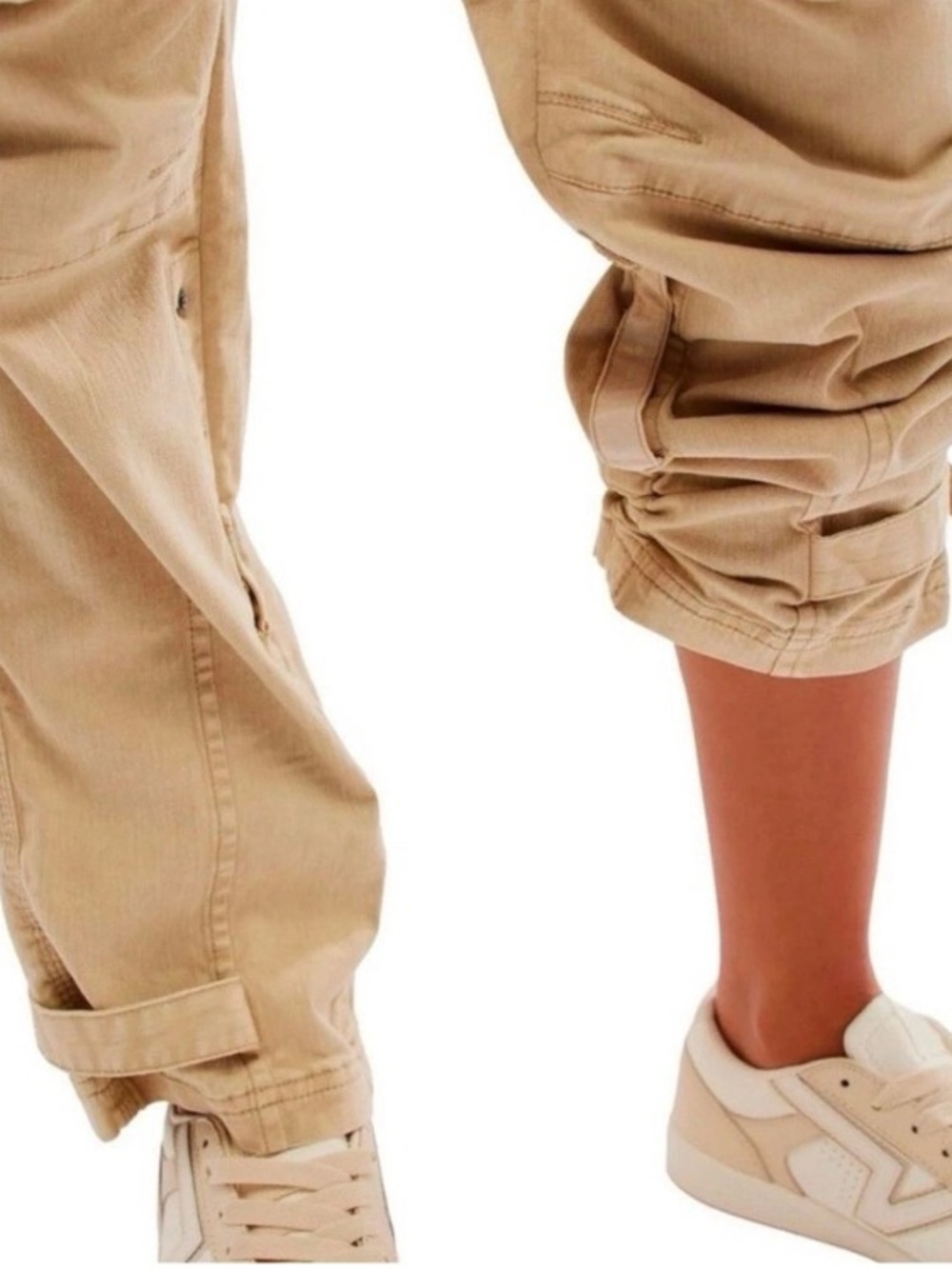 We The Free Can’t Compare Slouch Khaki Cargo Utility Pants Streetwear Gorpcore S - Picture 10 of 16